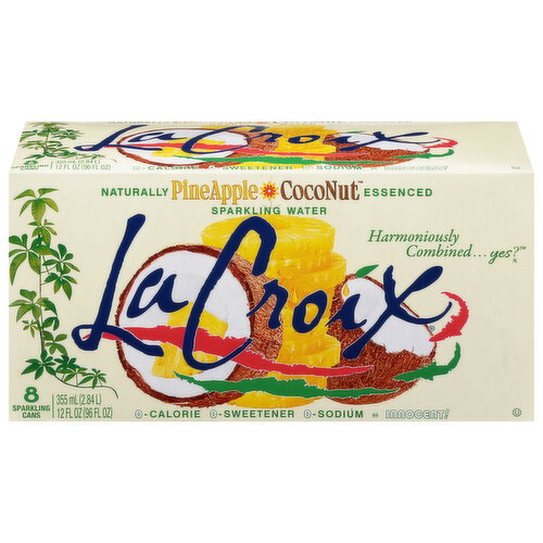 LaCroix Pineapple Coconut Sparkling Water Image 1 of 6