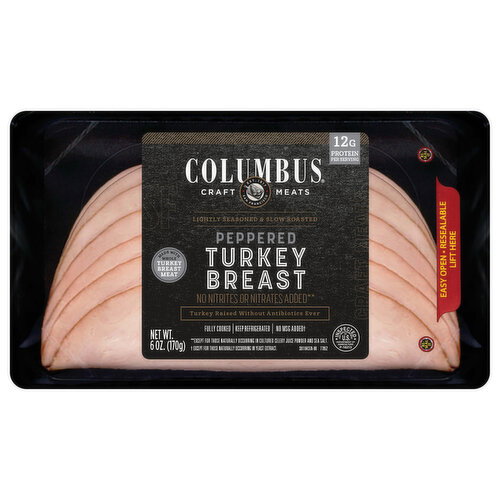 Columbus Peppered Sliced Turkey Breast