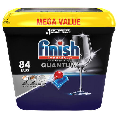Finish Tabs Quantum Automatic Dishwasher Detergent Mega Value