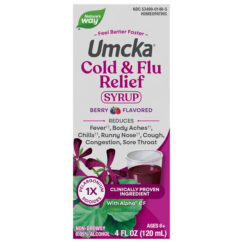 Nature's Way Syrup Berry Flavored Cold & Flu Relief