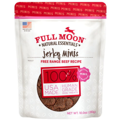 Full Moon Jerky Beef Recipe Minis Dog Treats Image 1 of 3