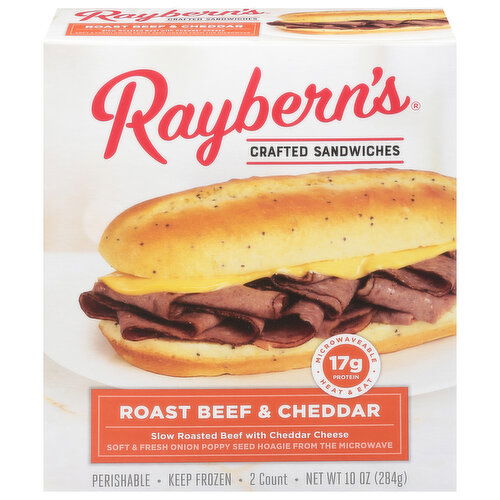 Raybern's Sandwiches, Roast Beef & Cheddar