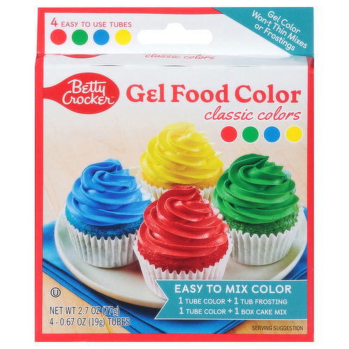 Betty Crocker Gel Food Color, Classic Colors