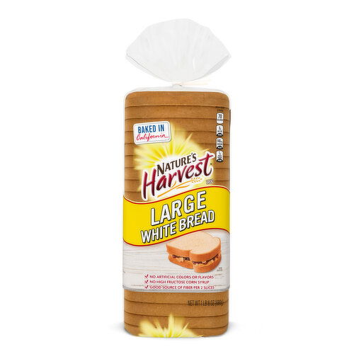 Nature's Harvest Shelf-Stable Plain Large Bread, 24 oz