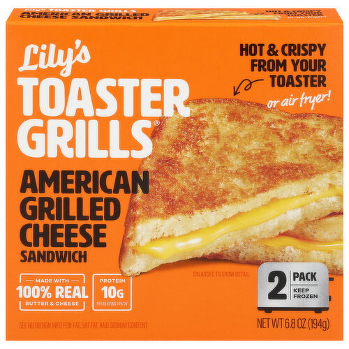 Lily's Toaster Grills American Grilled Cheese Sandwich Image 1 of 6