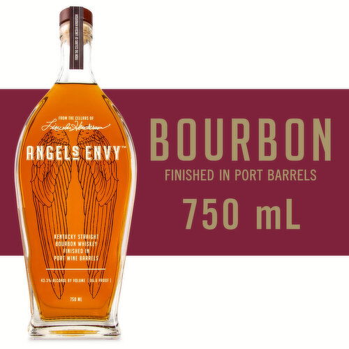 Angel's Envy Finished in Port Wine Barrels Straight Bourbon