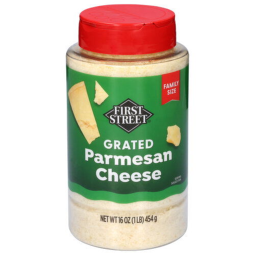 First Street Parmesan Grated Cheese Family Size