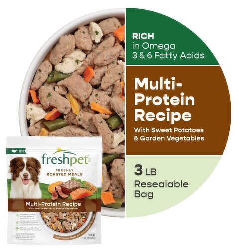 Freshpet Healthy & Natural Dog Food, Fresh Multi Protein Recipe, 3lb Image 1 of 8