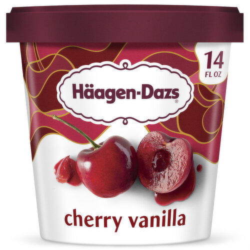 Haagen-Dazs Cherry Vanilla Ice Cream Image 1 of 11