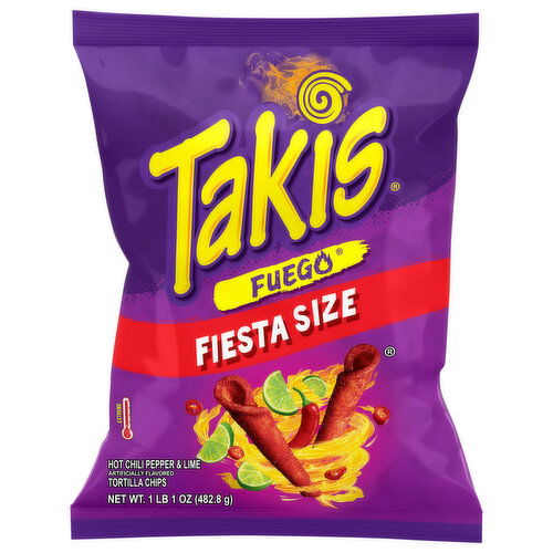Takis Extreme Fuego Tortilla Chips Fiesta Size