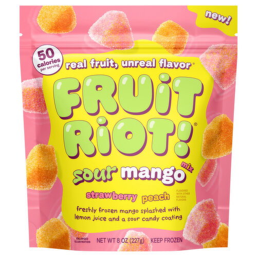 Fruit Riot! Strawberry Peach Sour Mango Mix