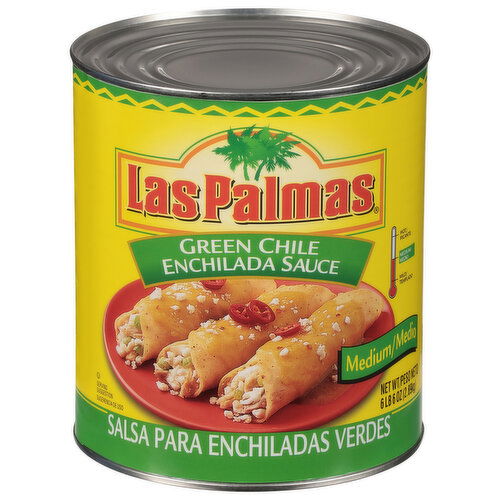 Las Palmas Enchilada Sauce, Green Chile, Medium