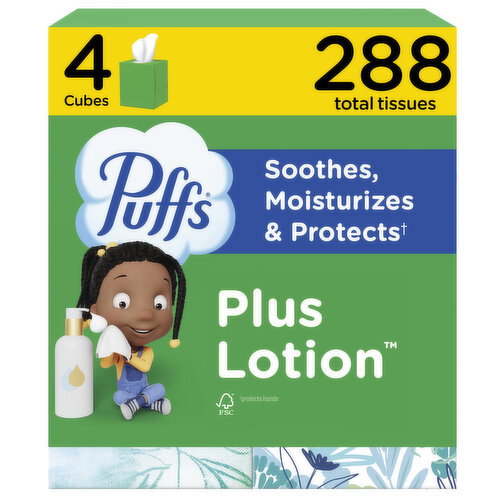 Puffs Lotion Facial Tissue