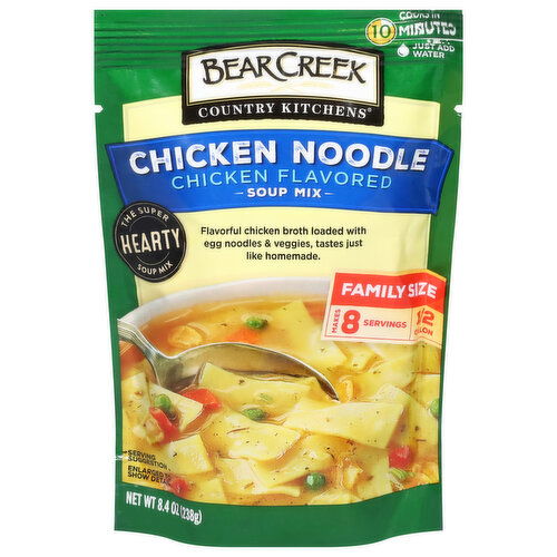 Bear Creek Country Kitchens Soup Mix, Chicken Flavored, Chicken Noodle