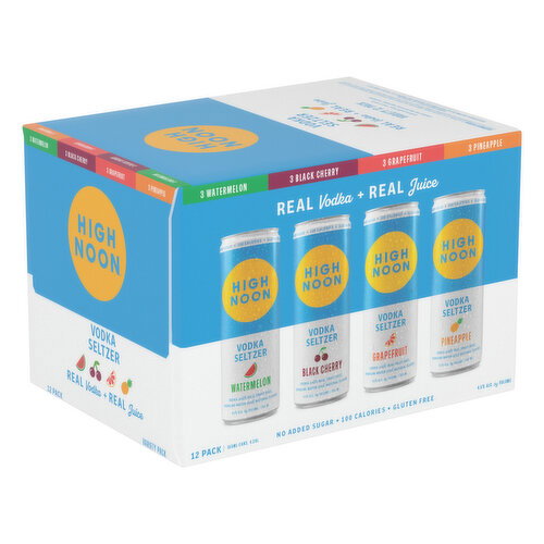 High Noon Vodka Hard Seltzer Variety 12 Pack Image 1 of 6