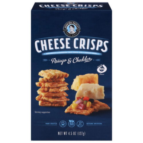 John Wm. Macy's Cheese Crisps, Asiago & Cheddar