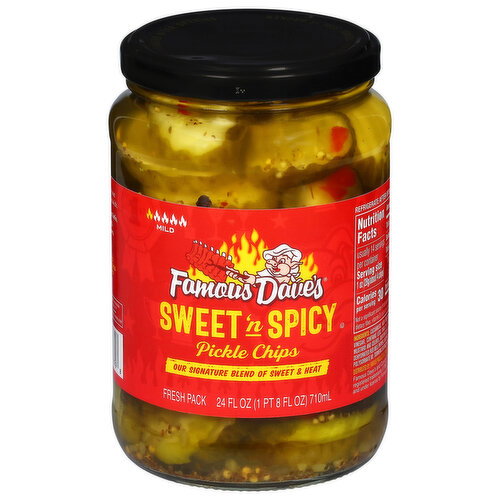 Famous Dave's Pickle Chips, Sweet 'n Spicy, Mild