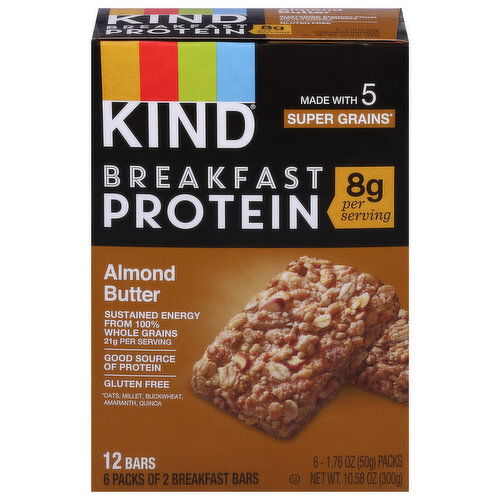 Kind Breakfast Bars, Almond Butter