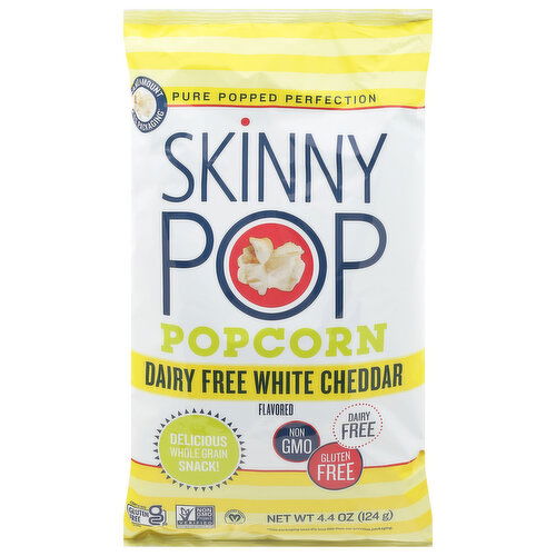 SkinnyPop Popcorn, Gluten Free, Dairy Free White Cheddar