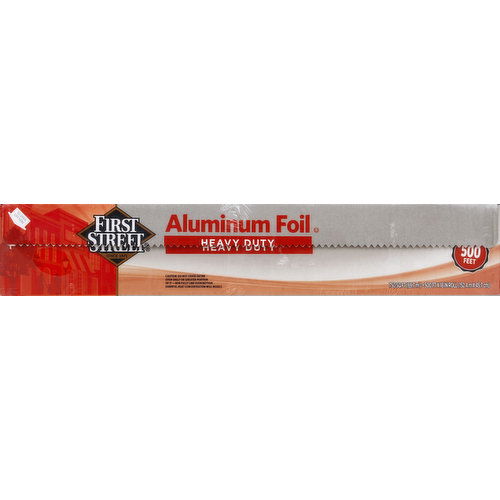 First Street Aluminum Foil, Heavy Duty, 500 Feet