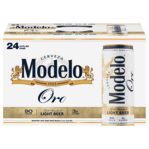 Modelo Light Beer 24 pk/12 oz