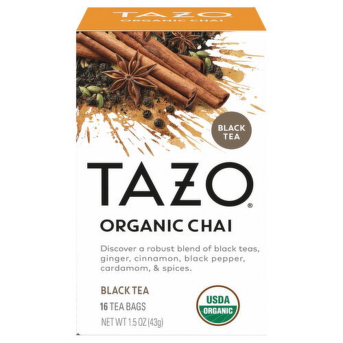 Tazo Tea Bags Organic Chai Black Tea