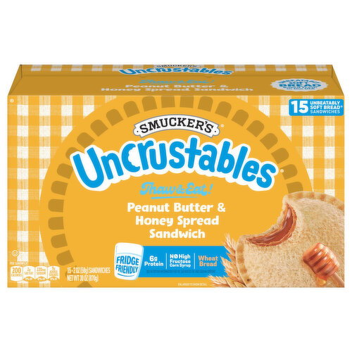 Smucker's Peanut Butter & Honey Spread Sandwich