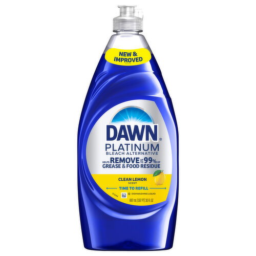 Dawn Bleach Alternative Clean Lemon Scent Dishwashing Liquid