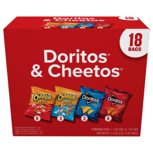 Frito Lay Doritos & Cheetos Snacks