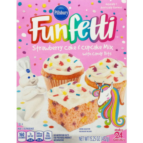 Pillsbury Cake & Cupcake Mix, Strawberry