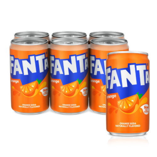 Fanta  Orange Soda Soft Drink Mini Cans