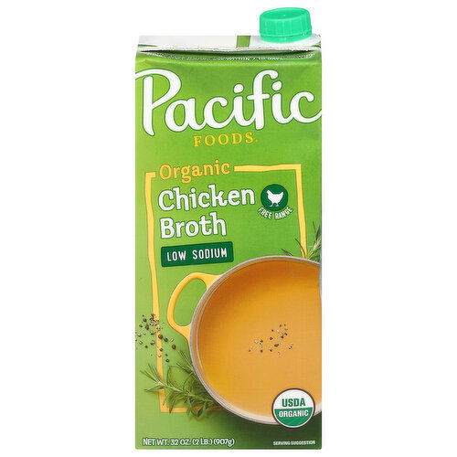 Pacific Foods Chicken Broth, Organic, Low Sodium