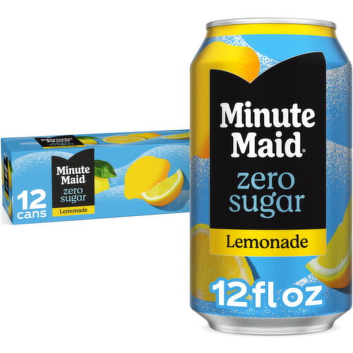 Minute Maid Zero Sugar Lemonade Fridge Pack Cans Image 1 of 11