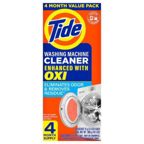 Tide Washing Machine Cleaner, 4 Month Value Pack