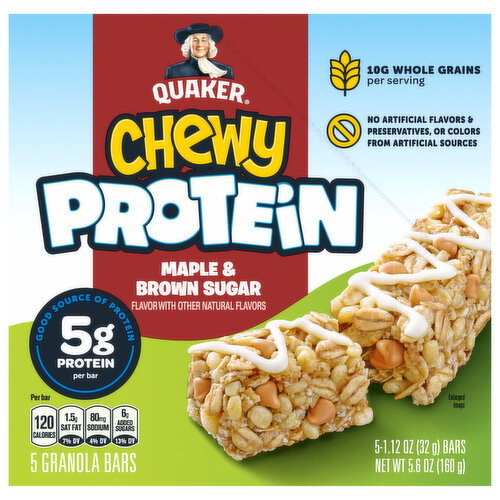 Quaker Chewy Maple & Brown Sugar Granola Bars