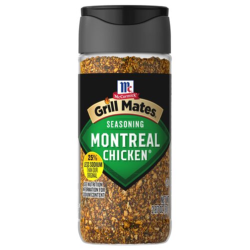 McCormick 25% Less Sodium Montreal Chicken Seasoning