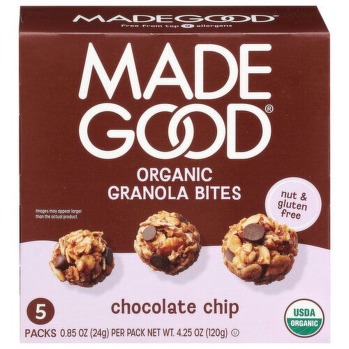 MadeGood Organic Chocolate Chip Granola Bites