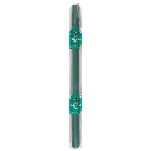 First Street Green Plastic 40 Inch x 100 Foot Table Cover Roll