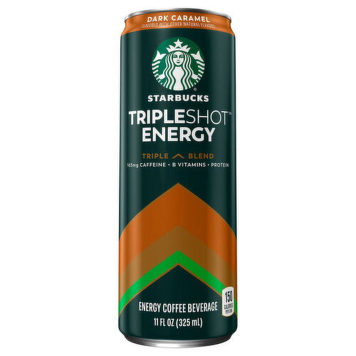 Starbucks Coffee Beverage, Energy, Dark Caramel, Triple Blend