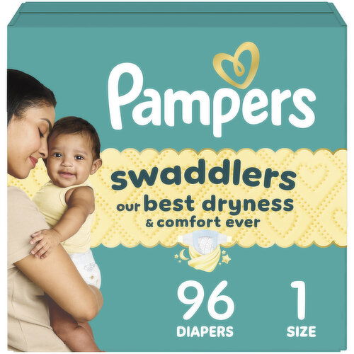 Pampers Swaddlers Diapers - Size 1 (8-14 lbs)