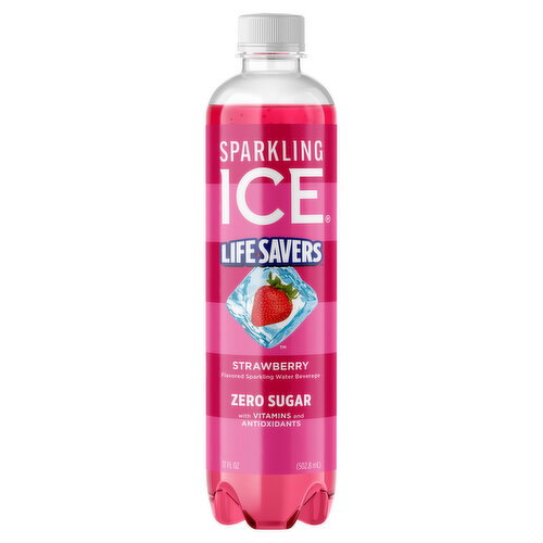 Sparkling Ice Zero Sugar Strawberry Sparkling Water Beverage Image 1 of 6