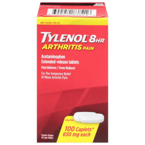 Tylenol Arthritis Pain, 650 mg, Caplets