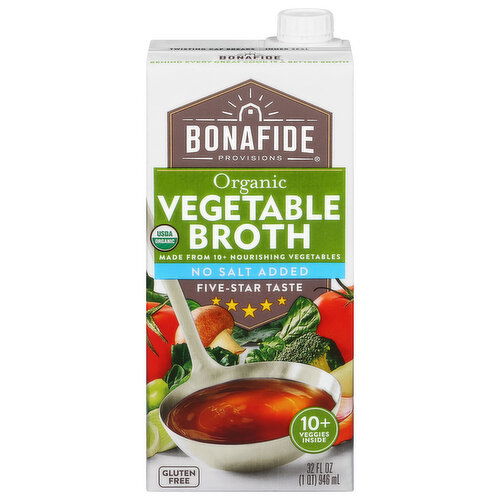 Bonafide Provisions Vegetable Broth, Organic