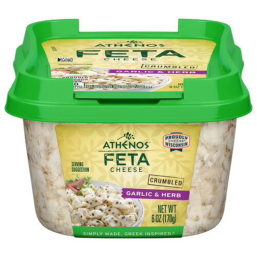 Athenos Feta Crumbled Garlic & Herb Cheese