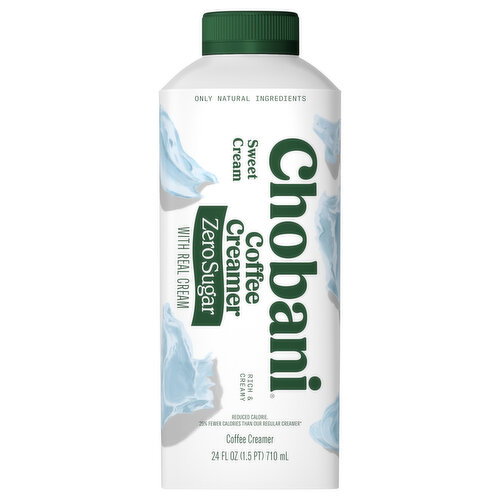 Chobani Zero Sugar Sweet Cream Coffee Creamer Image 1 of 9