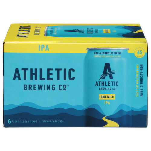 Athletic Brewing Co Non-Alcoholic IPA Run Wild Beer