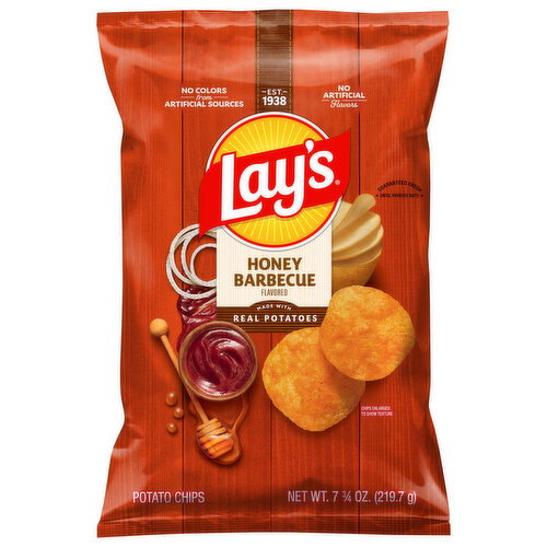 Lay's Honey Barbecue Flavored Potato Chips Image 1 of 4