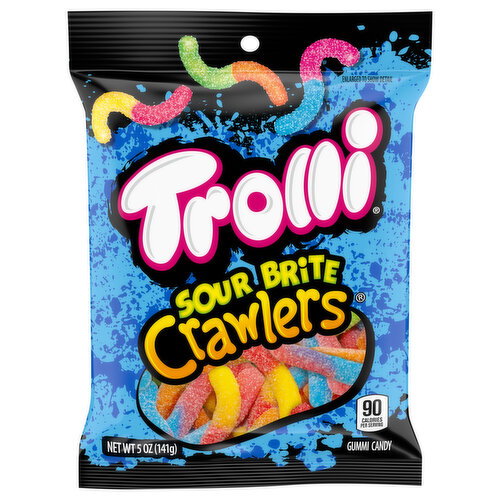 Trolli Sour Brite Crawlers Gummi Candy Image 1 of 6