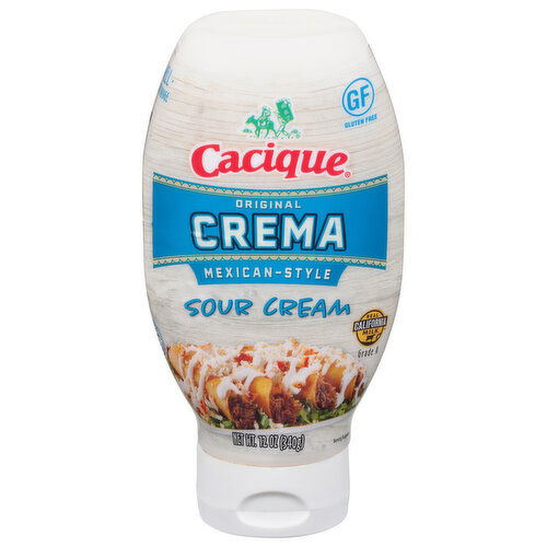 Cacique Sour Cream, Original Crema, Mexican-Style