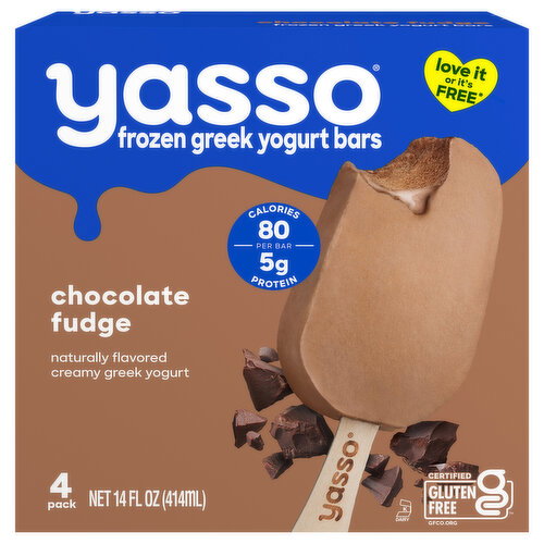 Yasso Greek Chocolate Fudge Yogurt Bars